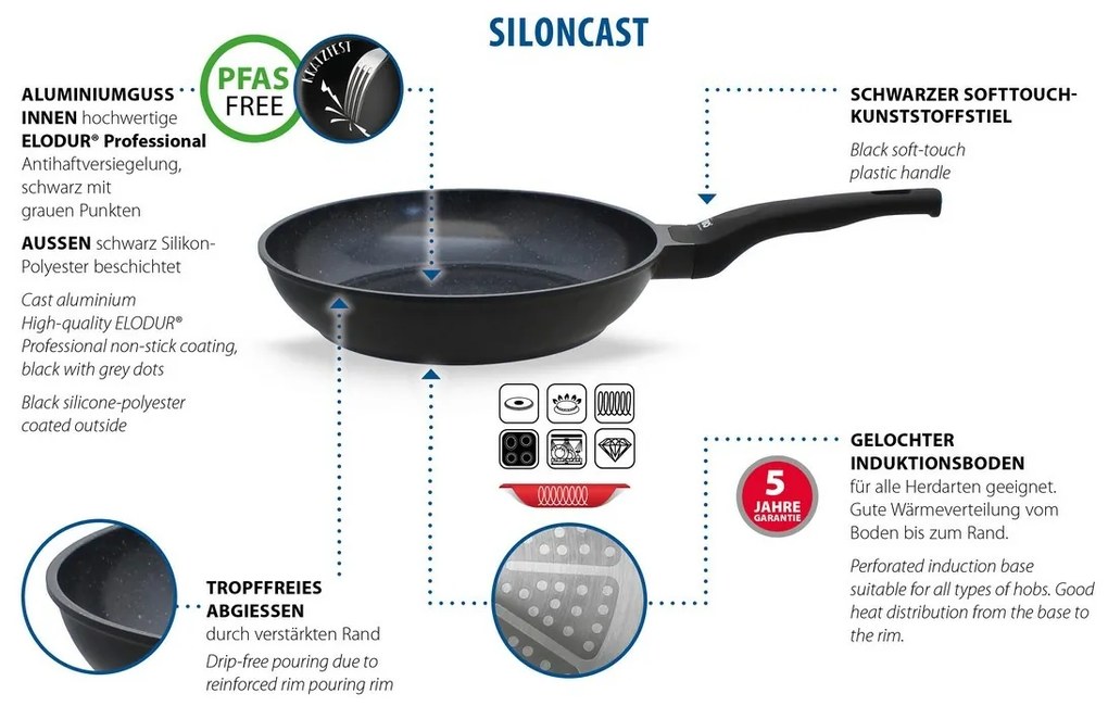 Elo 10528 Siloncast panvica 28 cm