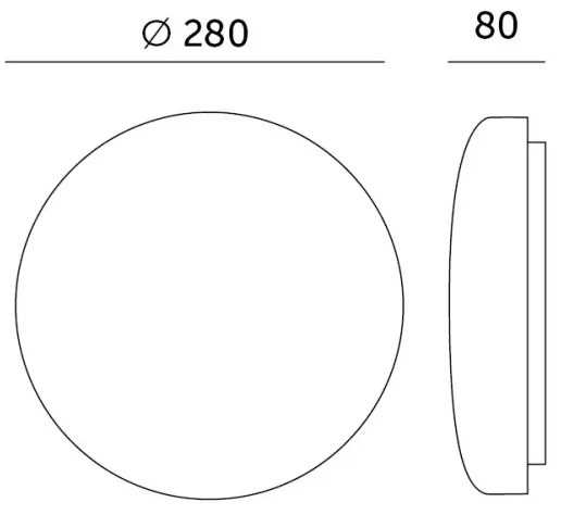 LED Kúpeľňové stropné svietidlo so senzorom SOFI LX LED/13W/230V IP44 pr. 28 cm