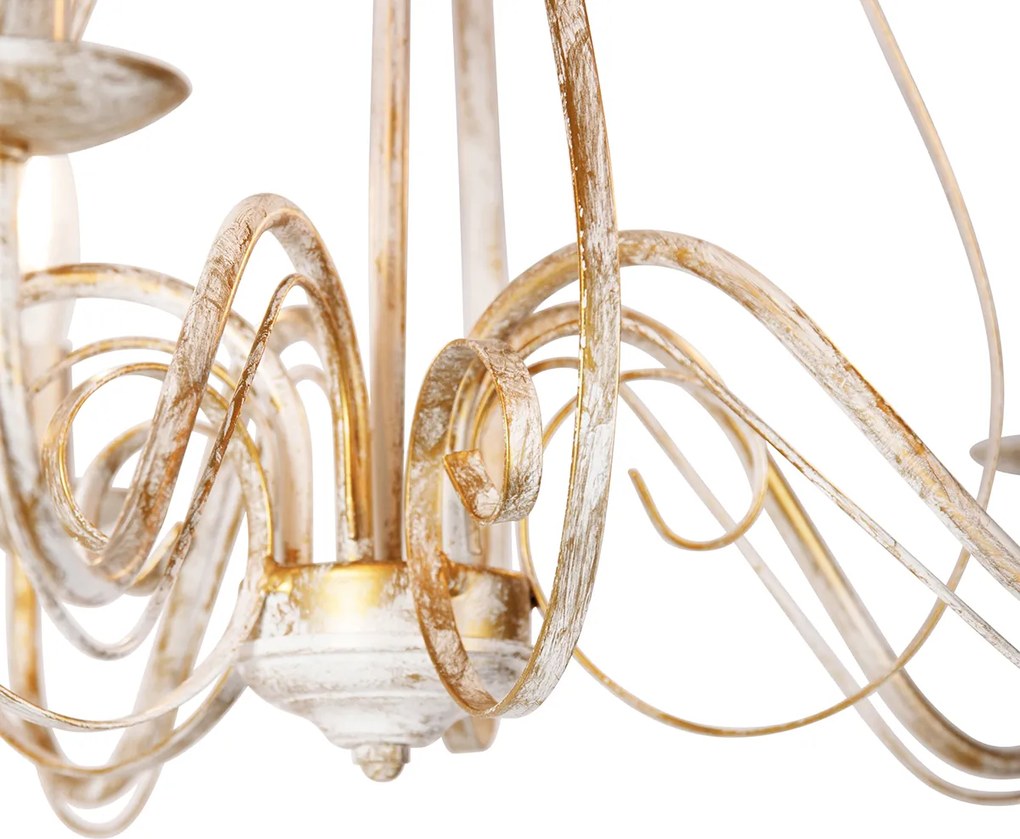 Inteligentný luster biely 5-žiarovkový vrátane Wifi B35 - Giuseppe