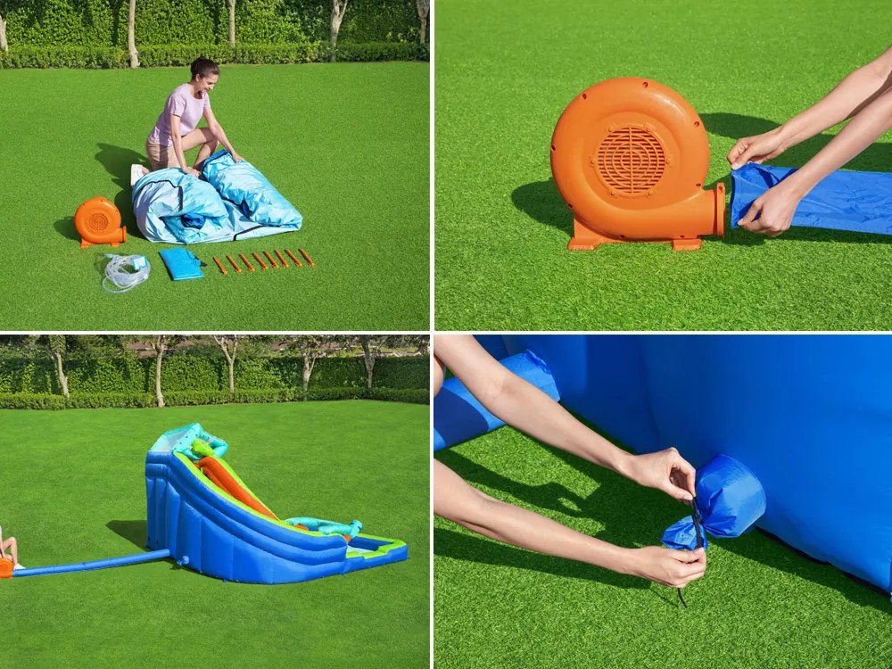 Producent niezdefiniowany Bestway vodné ihrisko H2O Go 365 x 320 x 270 cm so šmýkačkou a striekačkou 53408
