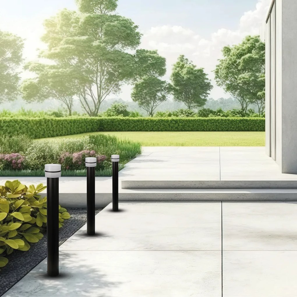 Ecolamp Exteriérové svietidlo Mia, 1x plastové/čierne kovové tienidlo, (80 cm)