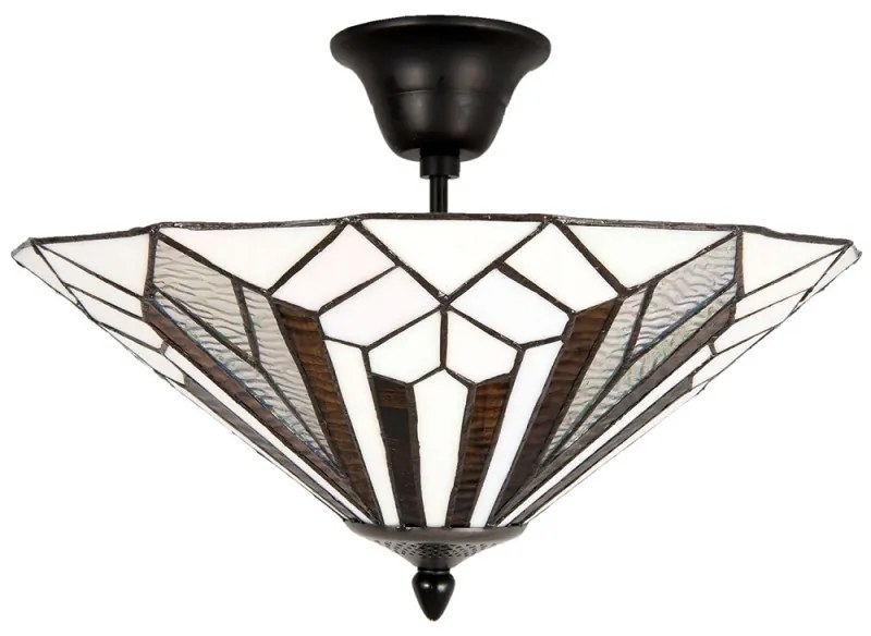 Lampa vitráž stropná stropnica Ø42*28