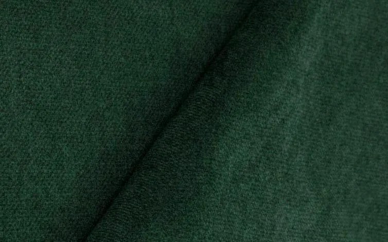 Rohová sedačka na trvalé spanie Island, tmavo zelená látka, ľavý roh