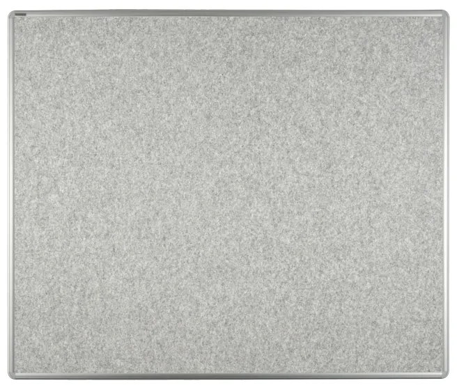 Textilná nástenka ekoTAB v hliníkovom ráme, 1200 x 900 mm, sivá