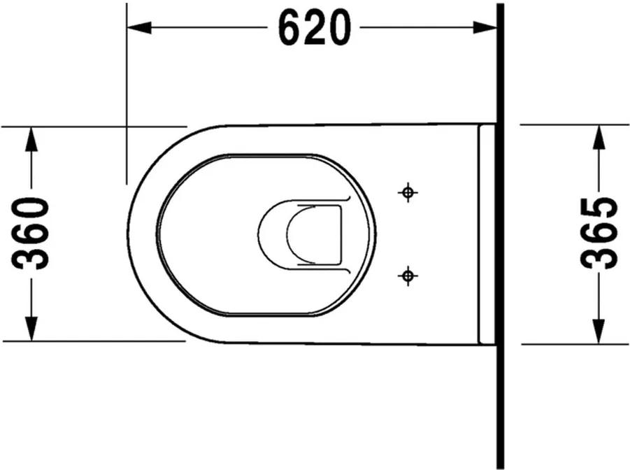 Duravit Starck 3 - závesné WC 37x62 cm, 2226090000