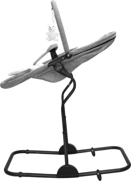 Detské hojdacie kreslo 4v1 Moon 35 sivé