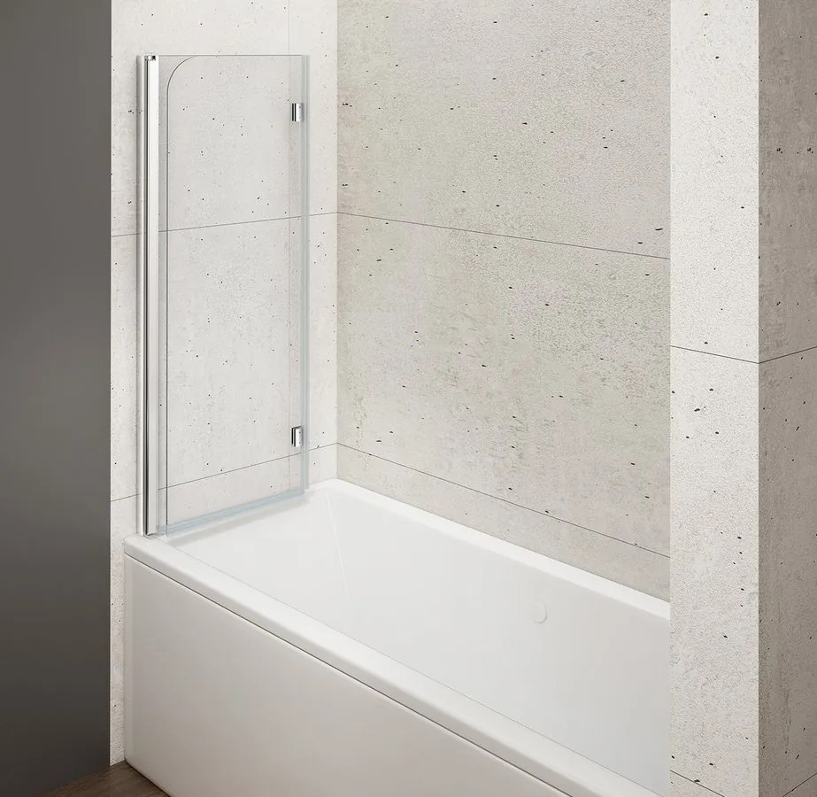 Gelco Gelco, LORO vaňová zástena skladacia 900mm, číre sklo, GN1190