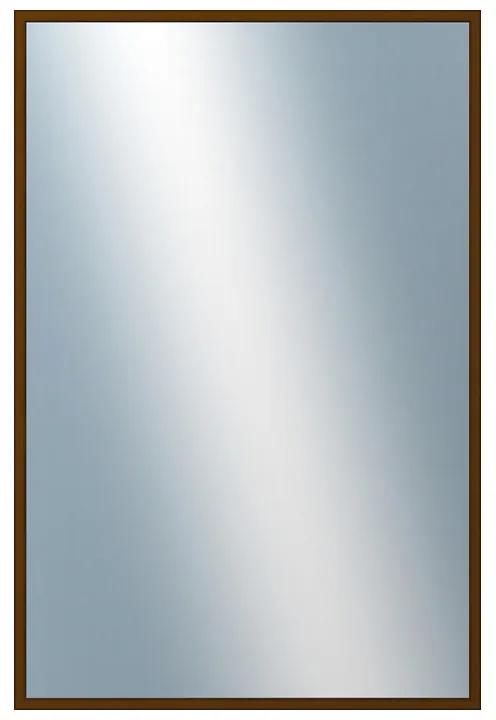 DANTIK - Zrkadlo v rámu, rozmer s rámom 40x60 cm z lišty Hliník hnedá (7269211)