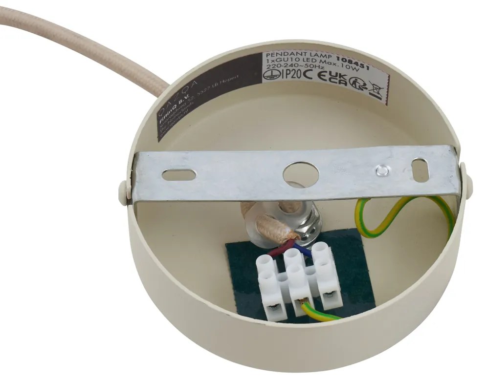 Moderné závesné svietidlo béžové GU10 50 mm okrúhle - Tubo