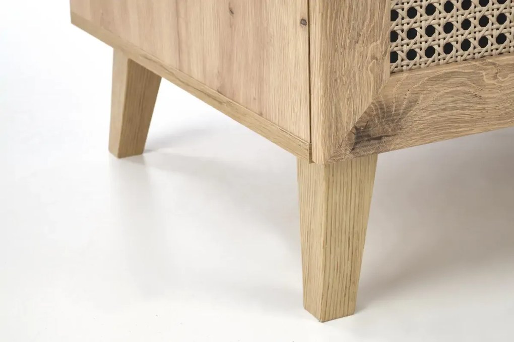 Konferenční stolek Borneo K 120 cm dub artisan/černý