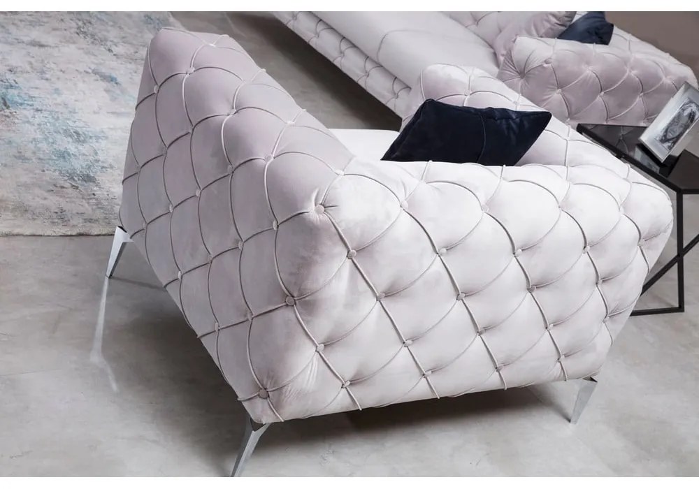 Svetlosivé kreslo Como – Artie