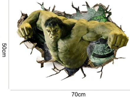 Veselá Stena Samolepka Nahnevaný Hulk z Avengers