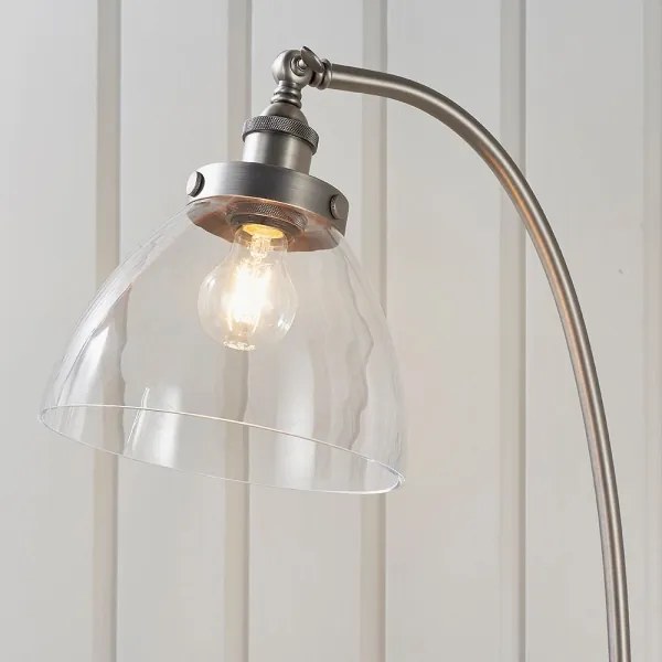 Endon 91741 - Stojacia lampa HANSEN 1xE27/40W/230V matný chróm