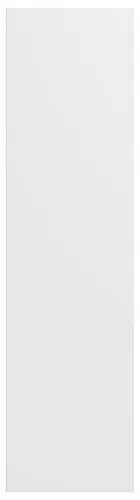 vidaXL Knižnica/TV skrinka biela 36x30x143 cm drevotrieska lesklá-