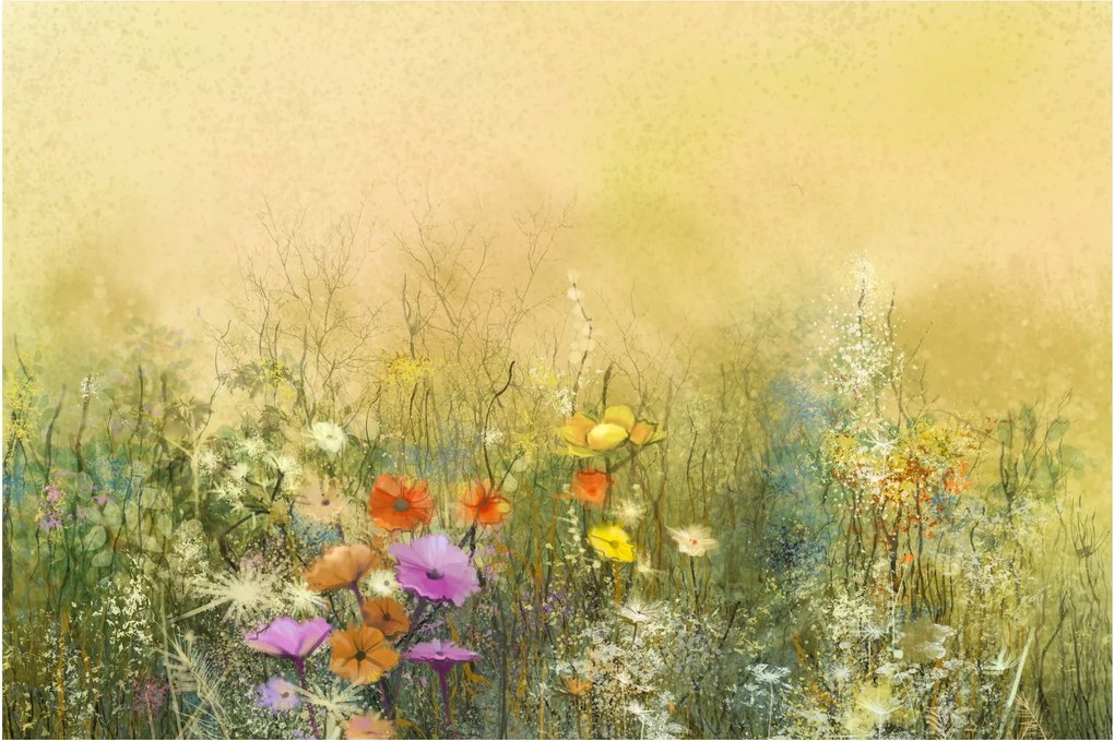 Obraz - Maľovaná lúka (90x60 cm)