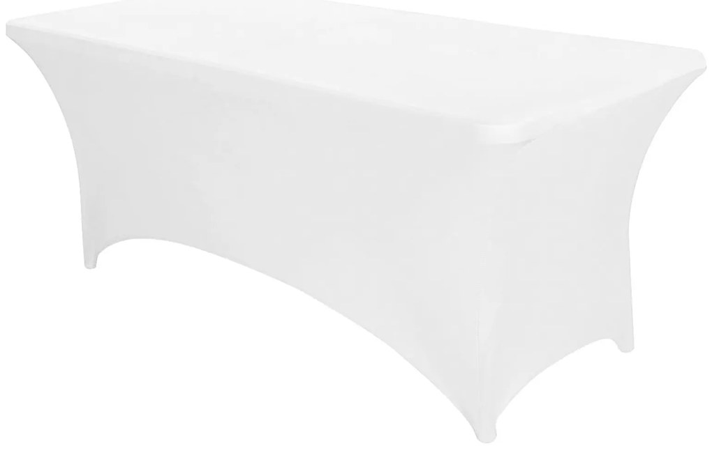 Univerzálny obrus na cateringový stôl 240 cm, biely elastický, MultiGarden