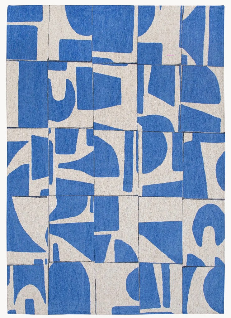 Prateľný žakárový koberec's grafickým vzorom do interiéru/exteriéru Papercut