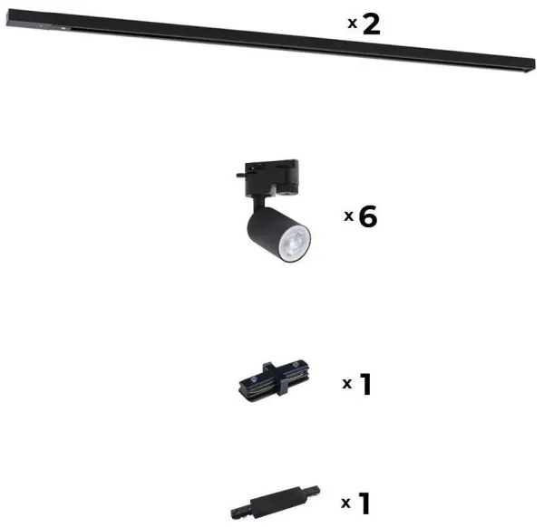 Zuma Line 3015 - Bodové svietidlo do lištového systému REFLEKTOR 6xGU10/10W/230V