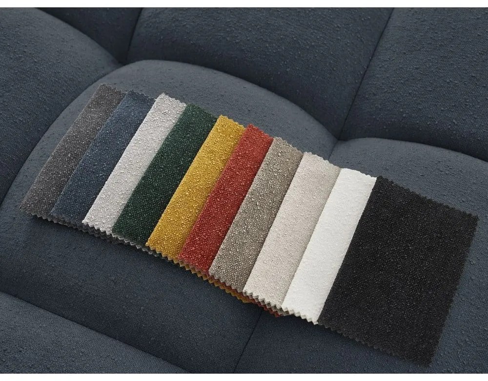 Tmavomodrá ženilková podnožka Everest – Bobochic Paris