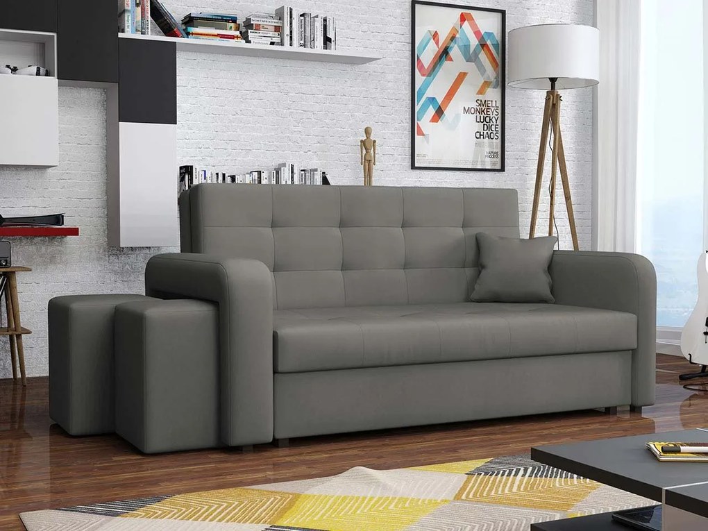 Pohovka s taburetkami Clivia Home III, Taburetka: ľavá strana, Dostupné poťahy: Enjoy 12