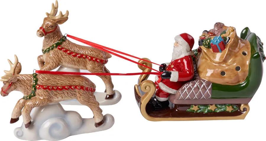 Svietnik, Santa na saniach 36 cm Christmas Toys