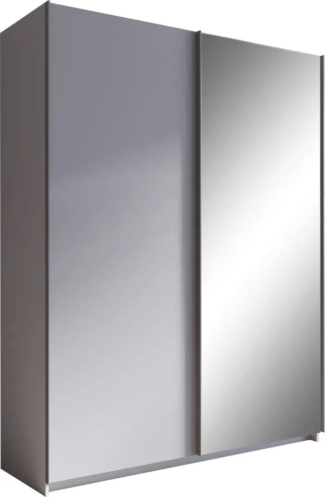 Skriňa s posúvacími dverami, sivá, 150, ROZINE