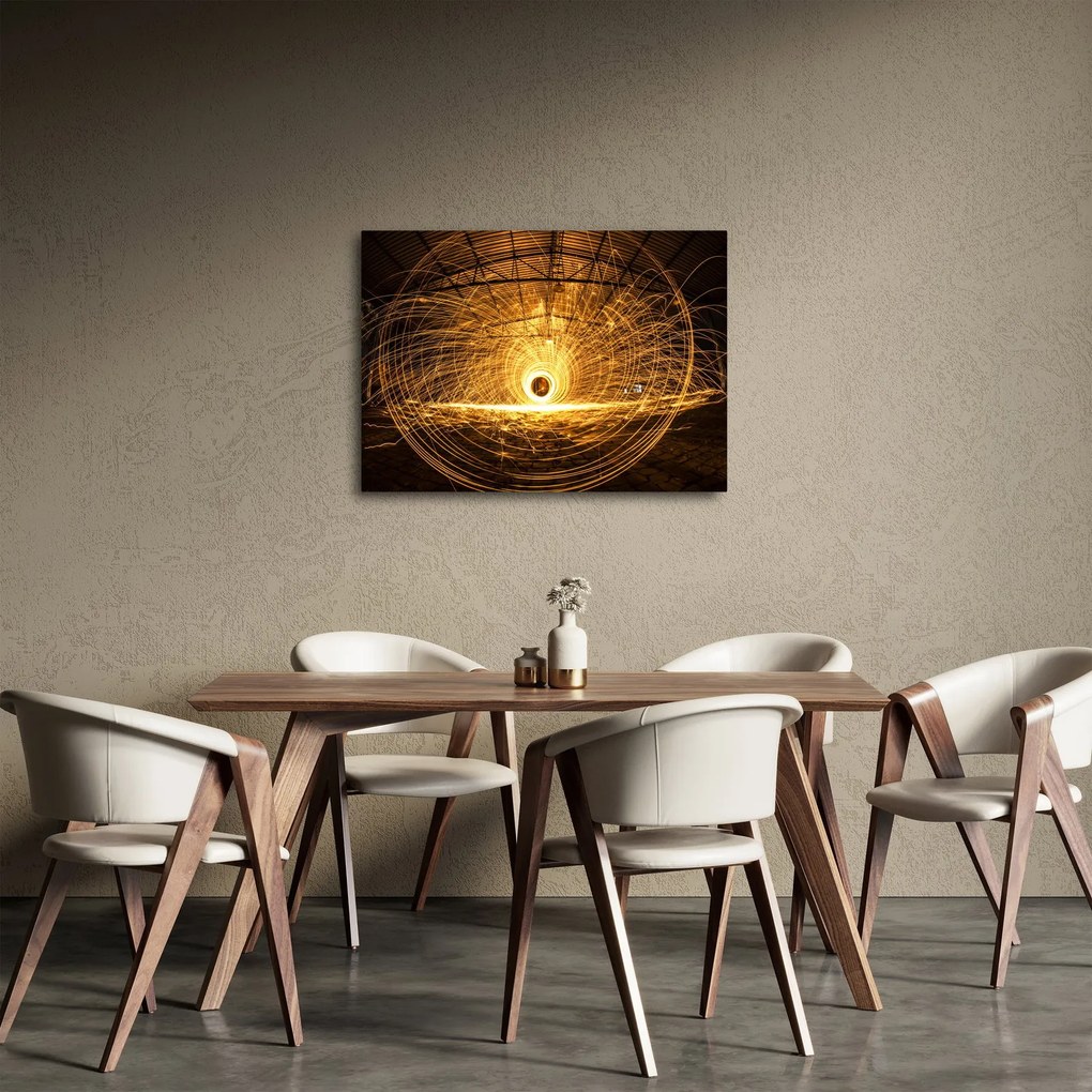 Obraz svietiaceho disku (70x50 cm)