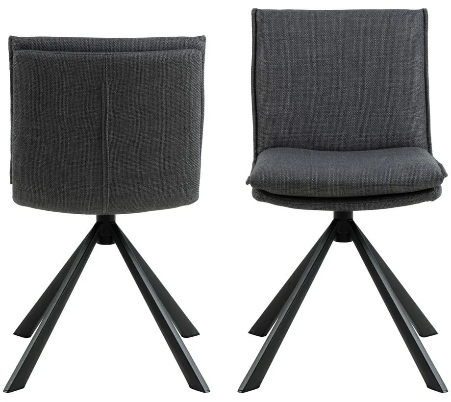 Tmavosivá jedálenská stolička Flynn – Actona