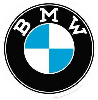 Plechová ceduľa BMW