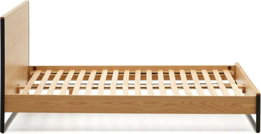 Dvojlôžková posteľ s roštom v prírodnej farbe 160x200 cm Taiana – Kave Home