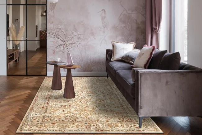 Koberec SOHO 477.04.LA110 OSTA naturálny béžový / terakotový