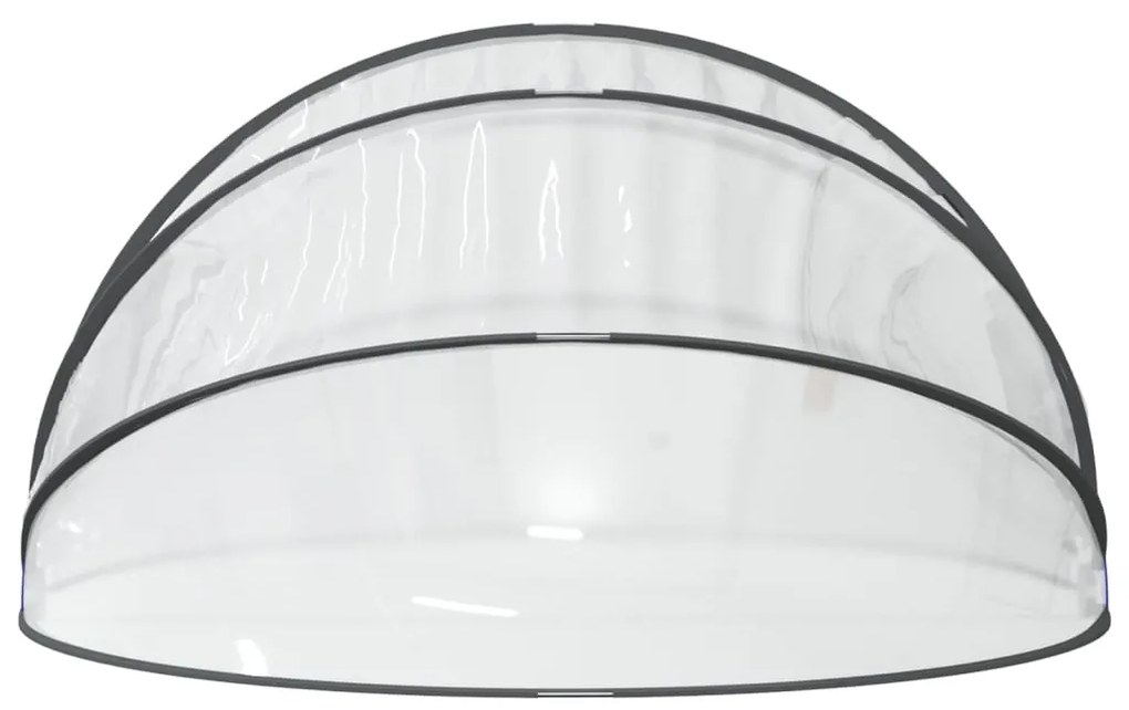 Bazénová kupola s držiakom okrúhla 500x250 cm PVC