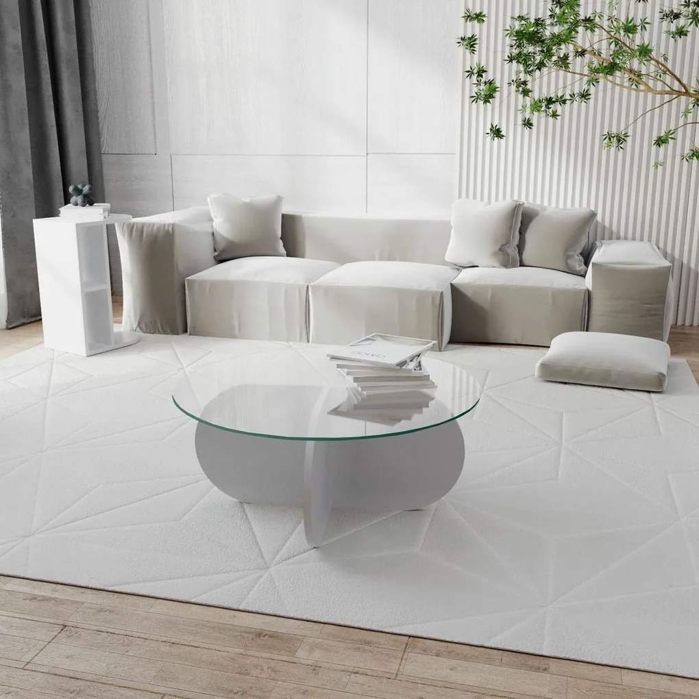 Konferenčný stolík Bubble White