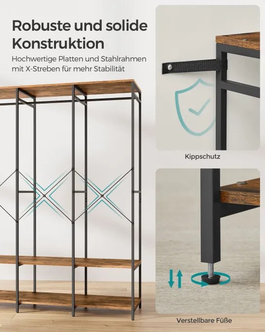 Otvorená šatníková skriňa RGR005B01