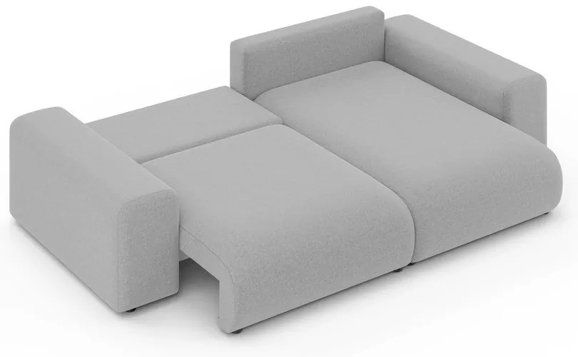 Svetlosivá rozkladacia rohová pohovka s úložným priestorom (variabilný roh) Luma – Ropez