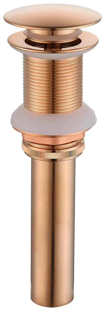 Erga HD, okrúhle oceľové umývadlo na dosku 370x370x120 mm, ružové zlato, ERG-MLS-HD6801Z