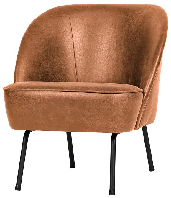 BePureHome Vogue kožené kreslo - Hnedá