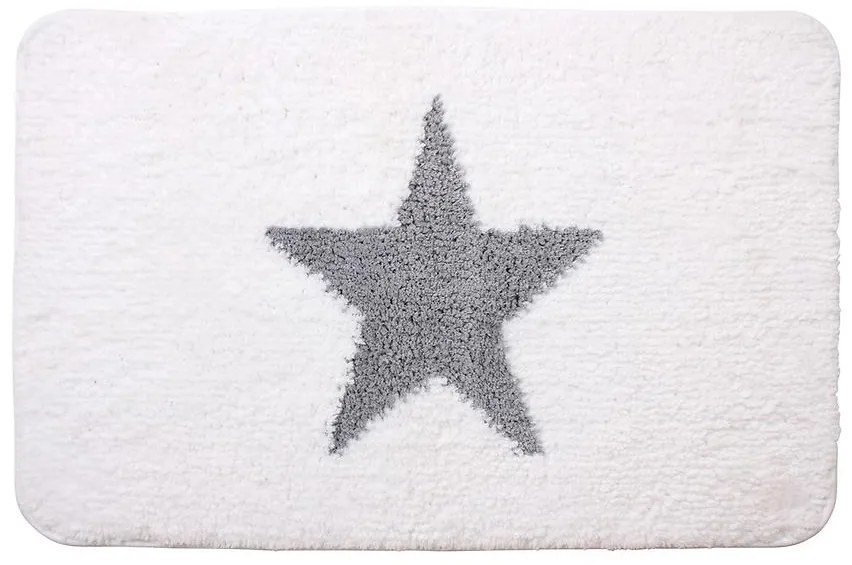 Kúpeľňová podložka Elvis biela a šedá