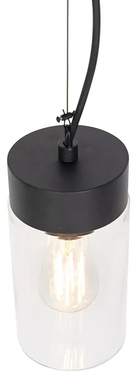 Moderné závesné svietidlo čierne IP44 - Jarra