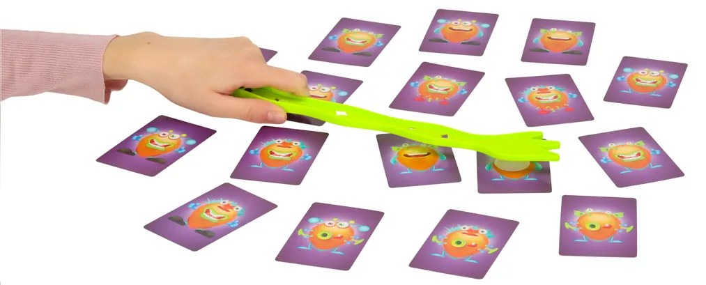 KIK Chyť príšerky – interaktívna rodinná hra pre deti 3+ na tréning pamäti a postrehu