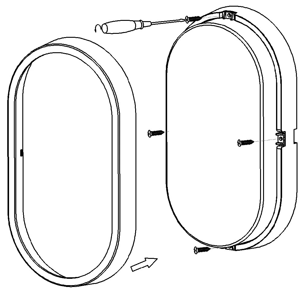 TOP LIGHT Svetlo nástenné-stropné Bari, Čierna