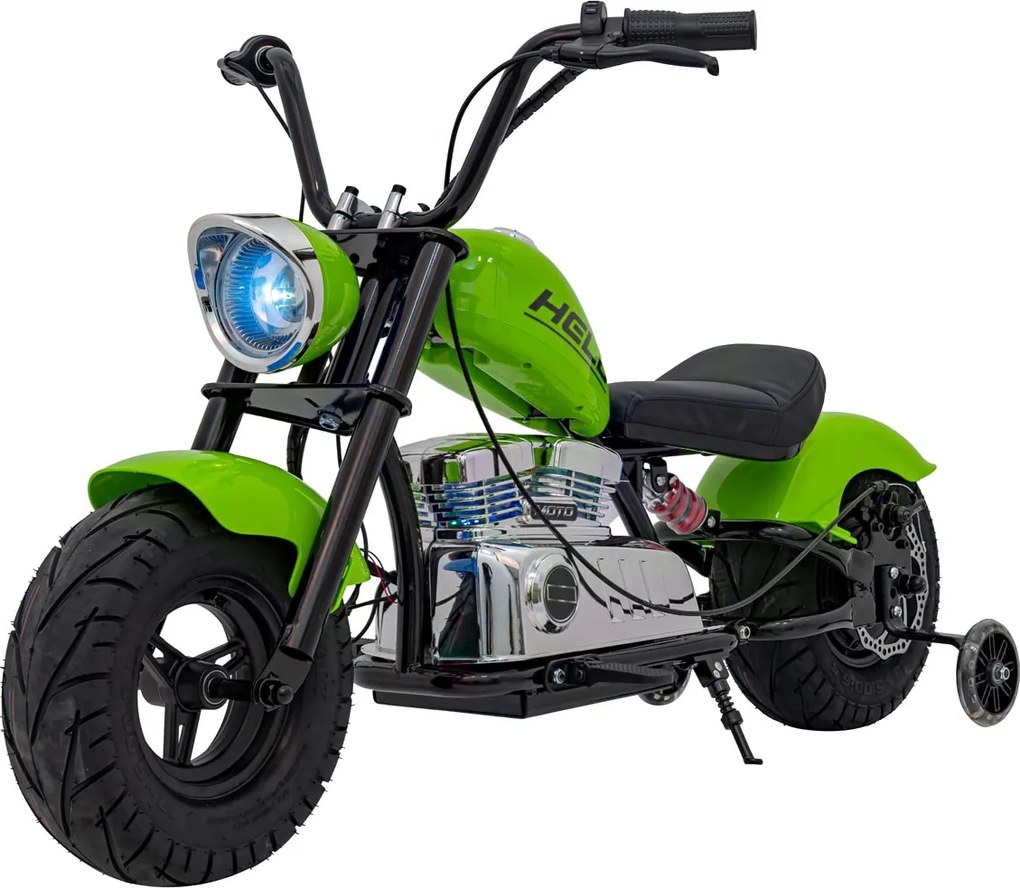 Ramiz Motocykel Chopper Warrior zelený