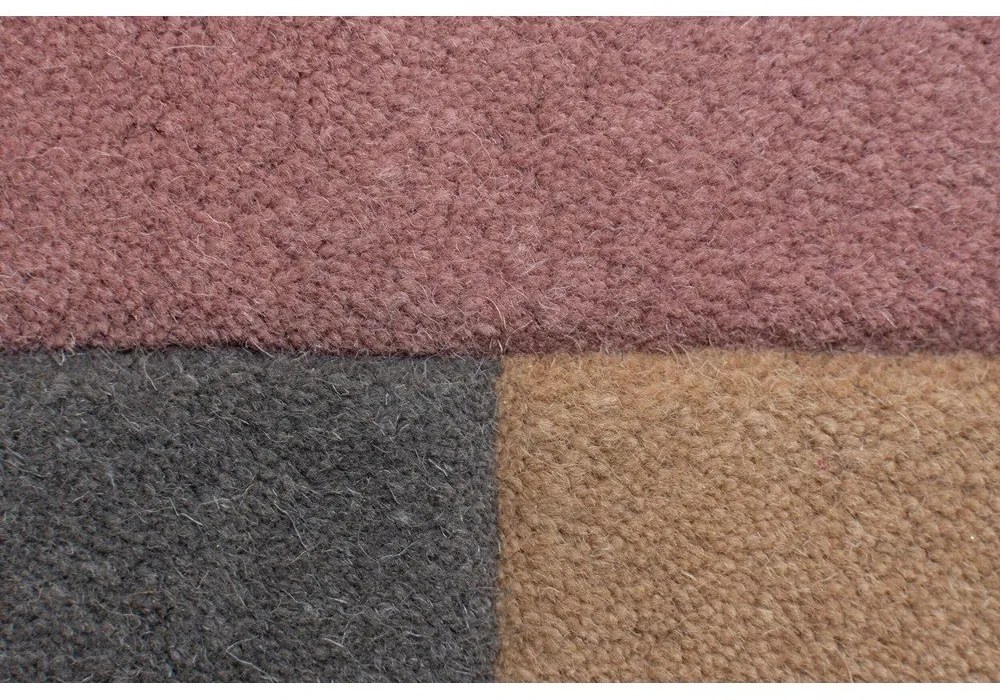 Vlnený koberec Flair Rugs Collage Earthy, 60 x 230 cm