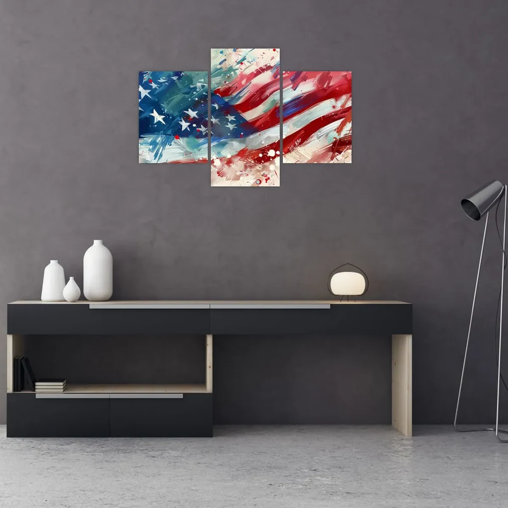 Obraz - Vlajka USA (90x60 cm)