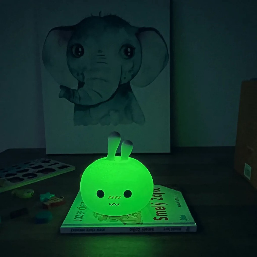 PIPPER | Silikónová detská lampa - zajac