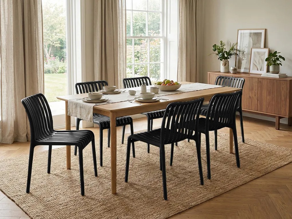 Plastová stolička TREGO, antracitová