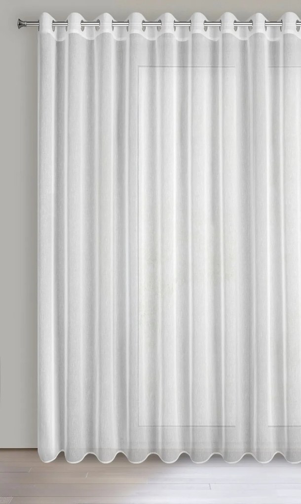 ZÁCLONA NA KRÚŽKOCH SONIA 400X250 CM BIELA