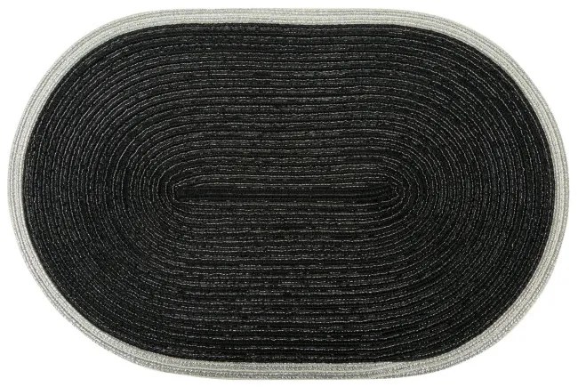 Podložka pod tanier TIRANA čierna / strieborná