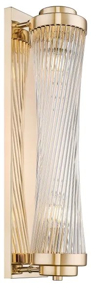 Zuma Line W0528-02M-F7AC - Nástenné svietidlo SERGIO 2xE14/60W/230V zlatá