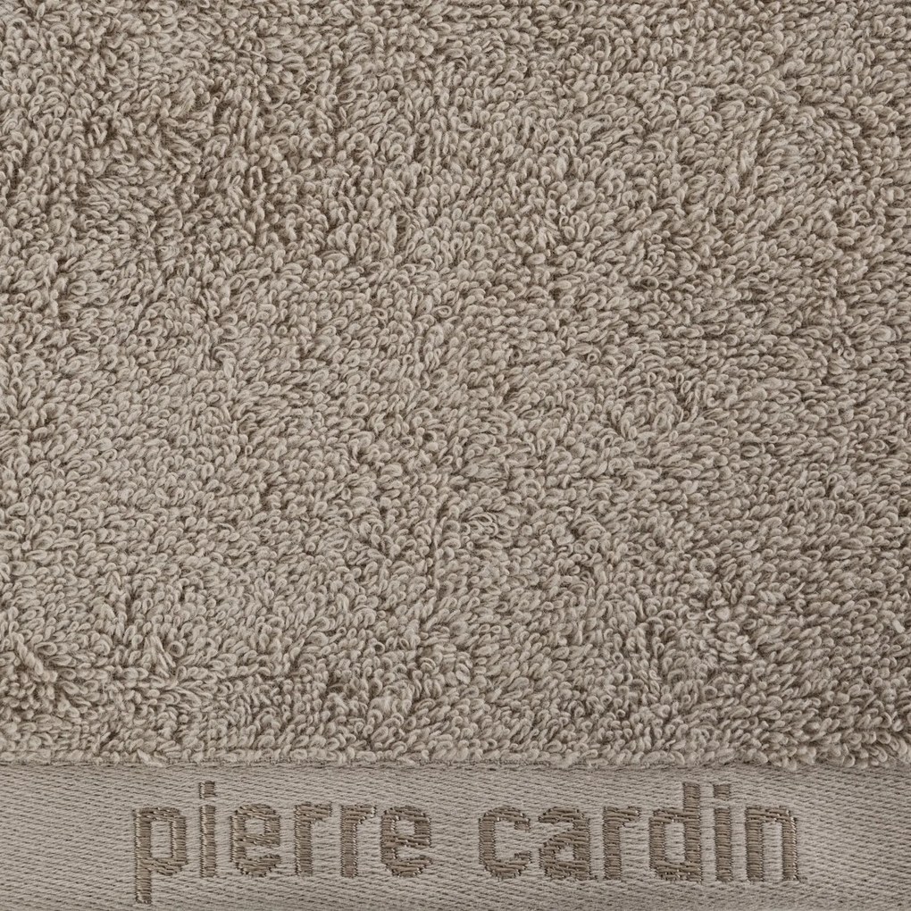 BAVLNENÝ UTERÁK PIERRE CARDIN EVI 70X140 CM TMAVOBÉŽOVÁ